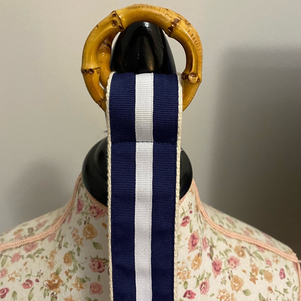 CJ Laing Striped Bamboo Buckle Belt